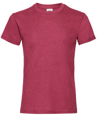 Girls Valueweight T Short Sleeve005 - Vintage Heather Red - Customisable T-Shirt
