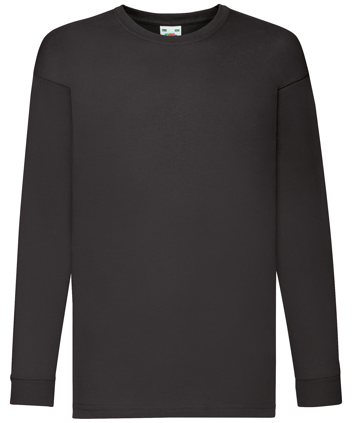 Kids long sleeve valueweight T - SS007 - Black - Customisable T-Shirts
