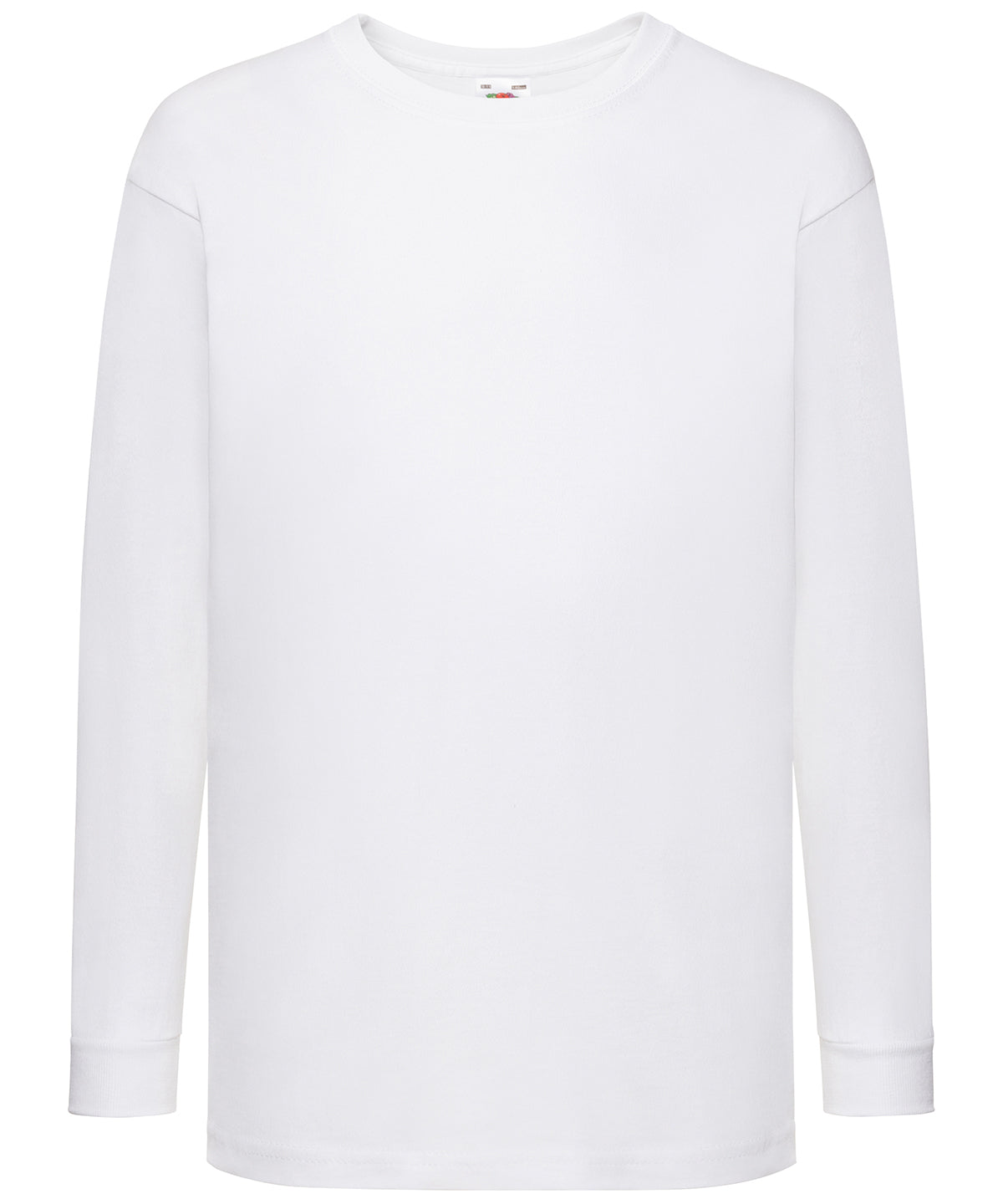 Kids long sleeve valueweight T - SS007 - White - Customisable T-Shirts