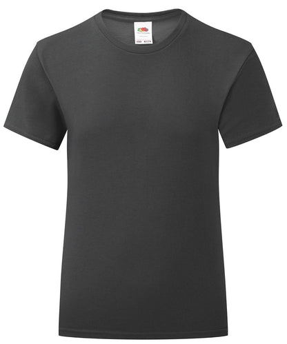 Girls Iconic T SS025 - Black - Customisable T-Shirt