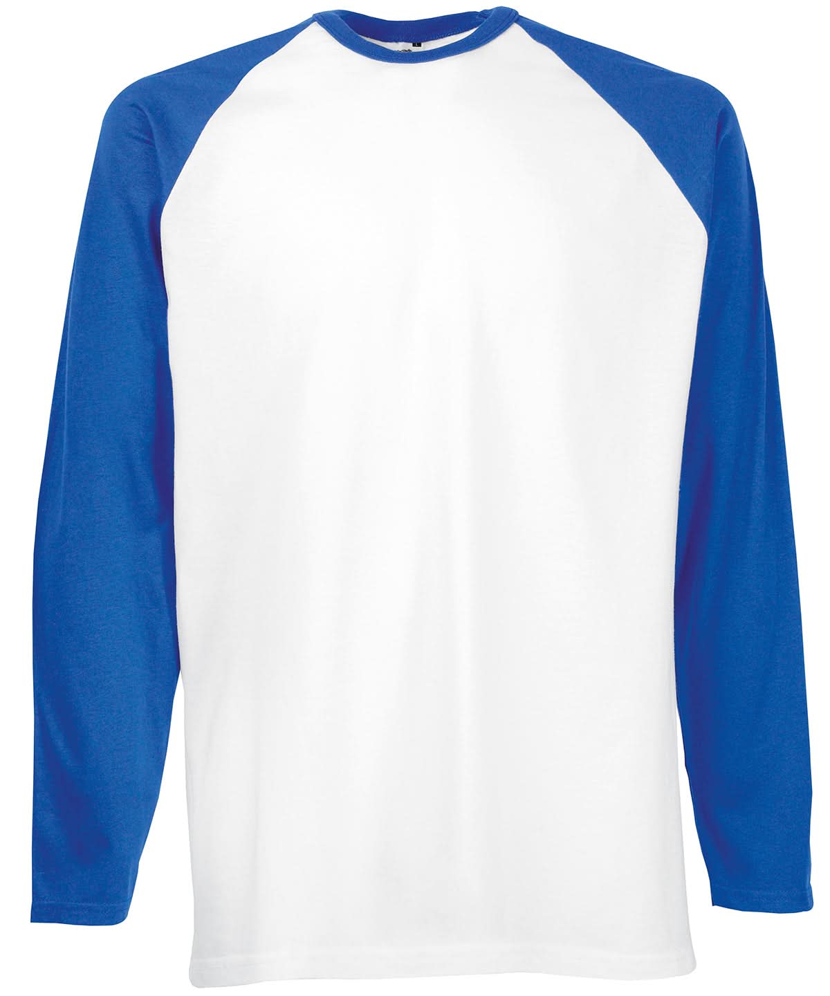 Long Sleeve Baseball T SS028 - White Royal Blue - Customisable T-Shirt