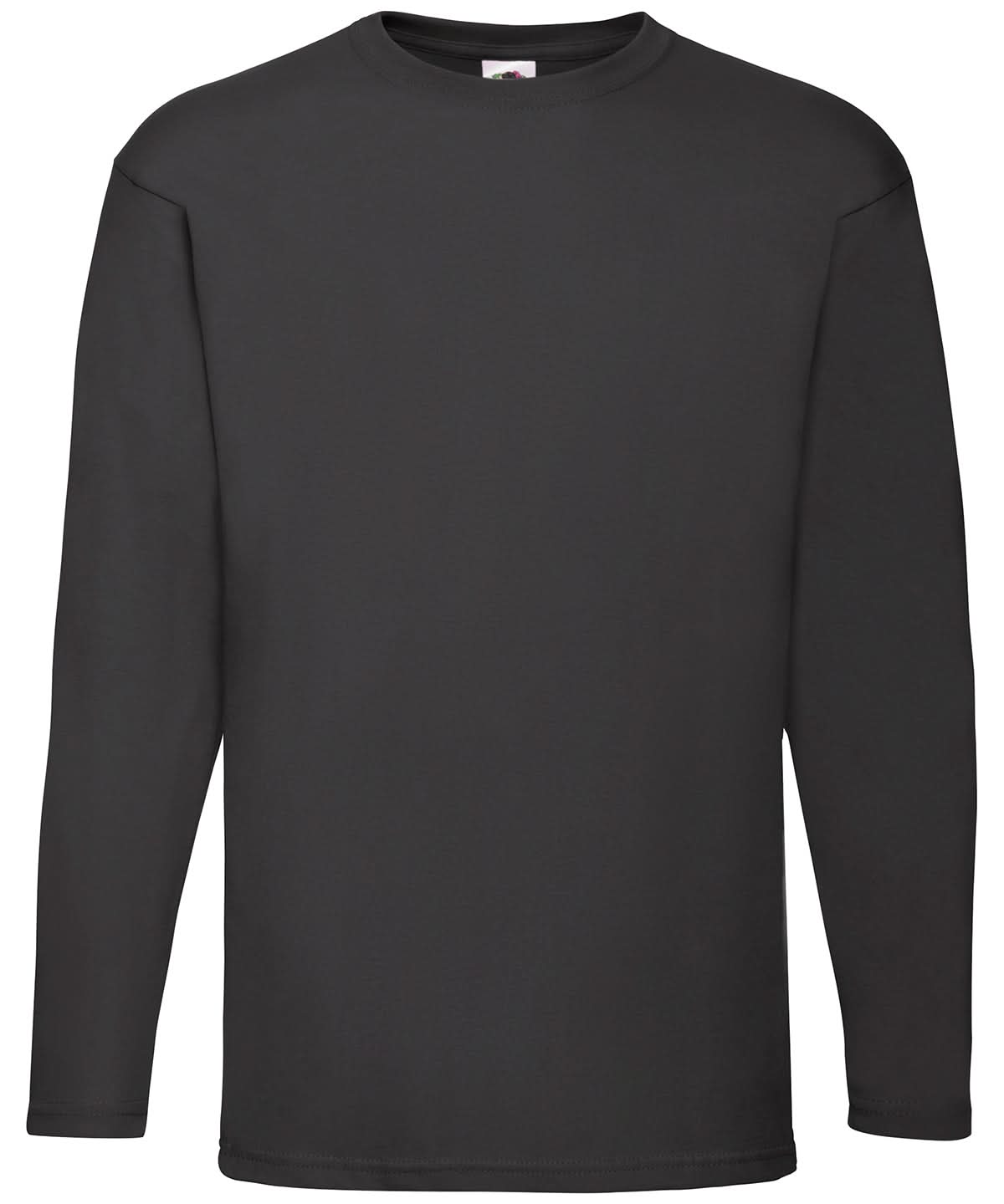 Valueweight Long Sleeve T SS032 - Black - Customisable T-Shirt