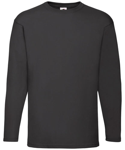 Valueweight Long Sleeve T SS032 - Black - Customisable T-Shirt