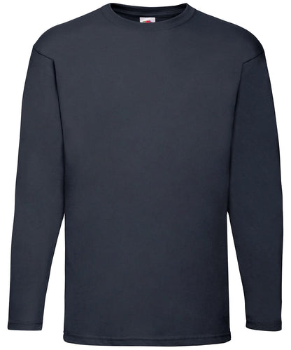 Valueweight Long Sleeve T SS032 - Deep Navy - Customisable T-Shirt