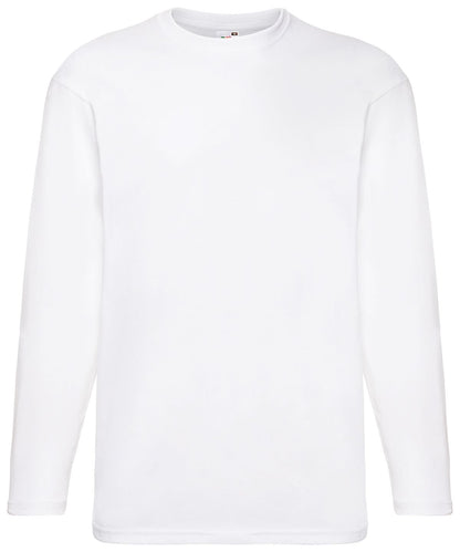 Valueweight Long Sleeve T SS032 - White - Customisable T-Shirt