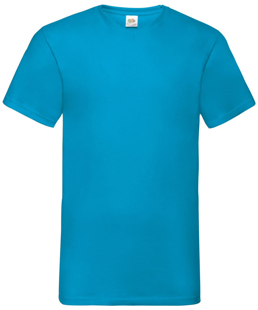 Valueweight V Neck T SS034 - Azure Blue - Customisable T-Shirt