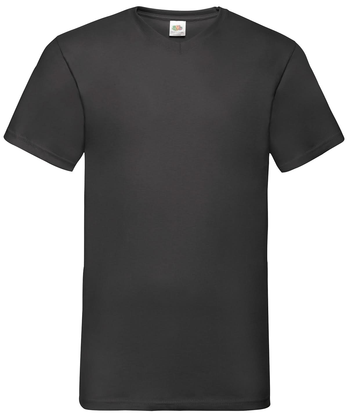 Valueweight V Neck T SS034 - Black - Customisable T-Shirt