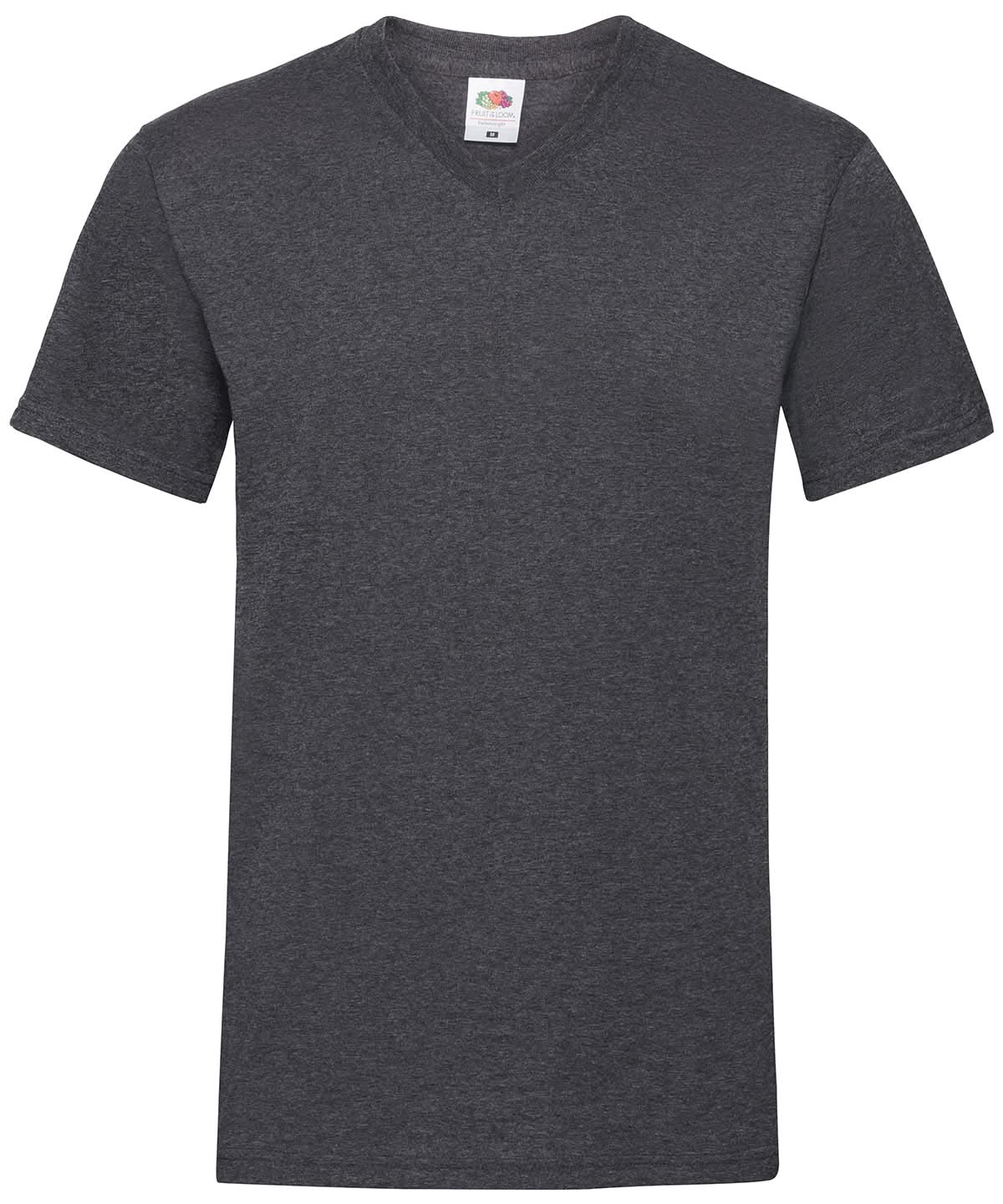 Valueweight V Neck T SS034 - Dark Heather Grey - Customisable T-Shirt
