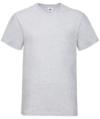 Valueweight V Neck T SS034 - Heather Grey - Customisable T-Shirt