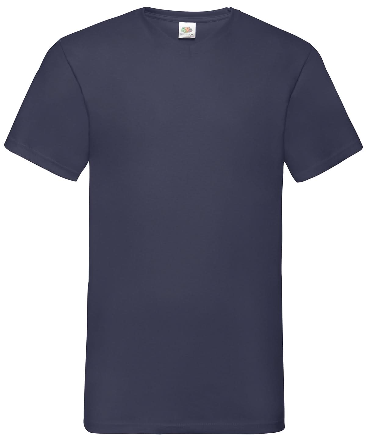 Valueweight V Neck T SS034 - Navy - Customisable T-Shirt