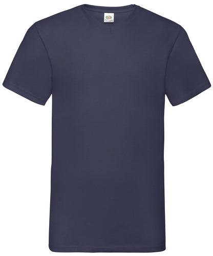 Valueweight V Neck T SS034 - Navy - Customisable T-Shirt