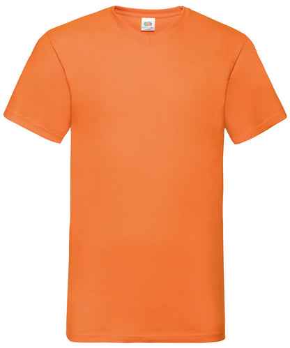 Valueweight V Neck T SS034 - Orange - Customisable T-Shirt