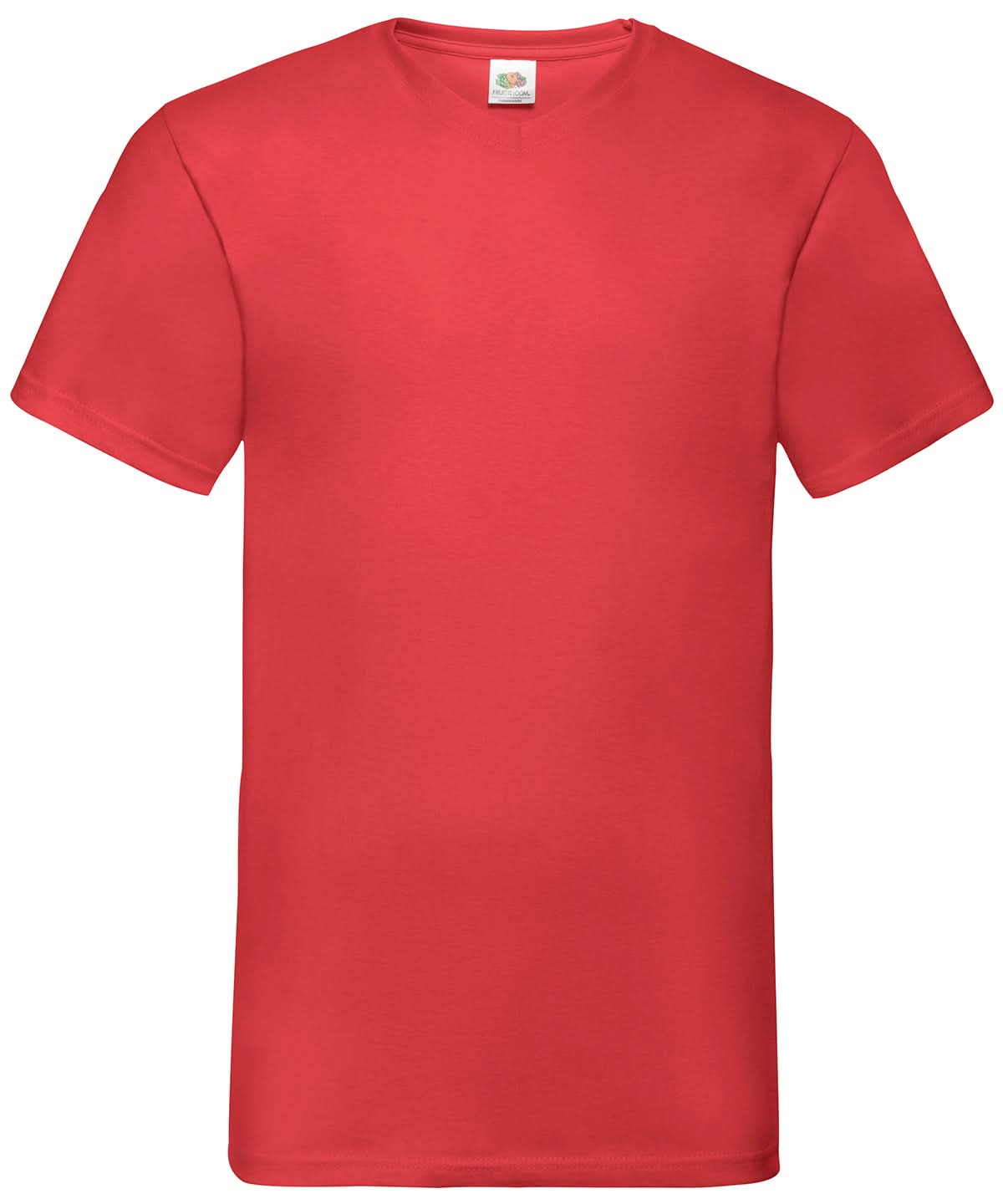 Valueweight V Neck T SS034 - Red - Customisable T-Shirt