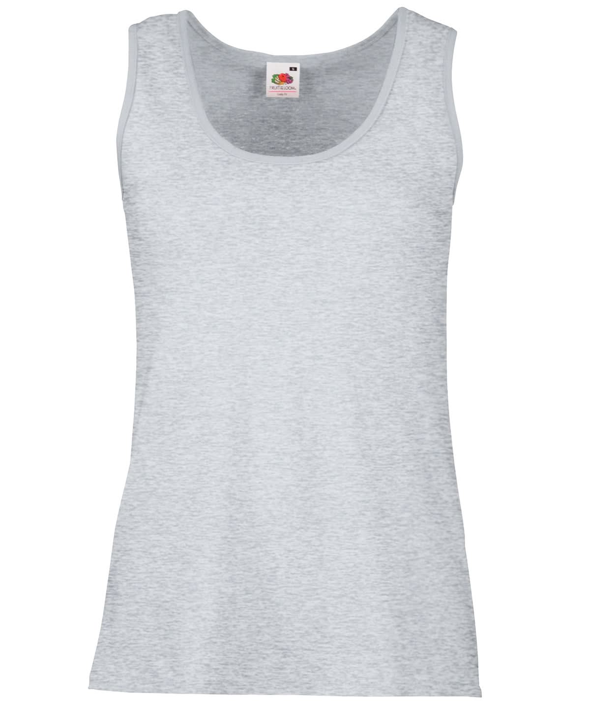WomenS Valueweight Vest SS051 - Heather Grey - Customisable Vest