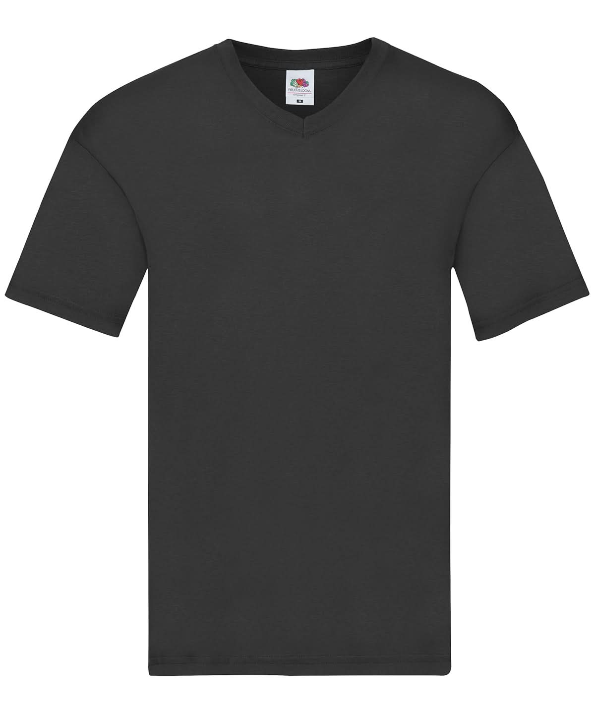 Original V Neck T SS068 - Black* - Customisable T-Shirt