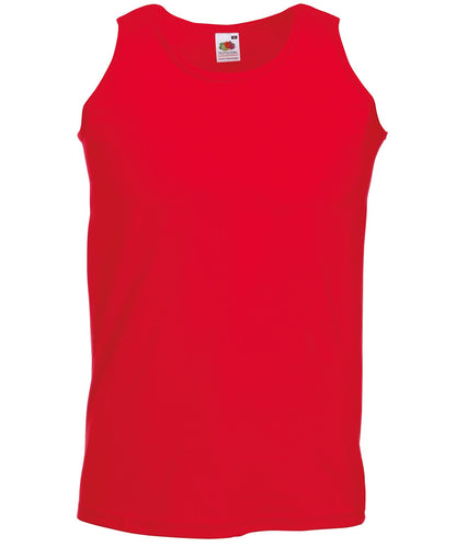 Valueweight Athletic Vest SS100 - Red - Customisable Vest