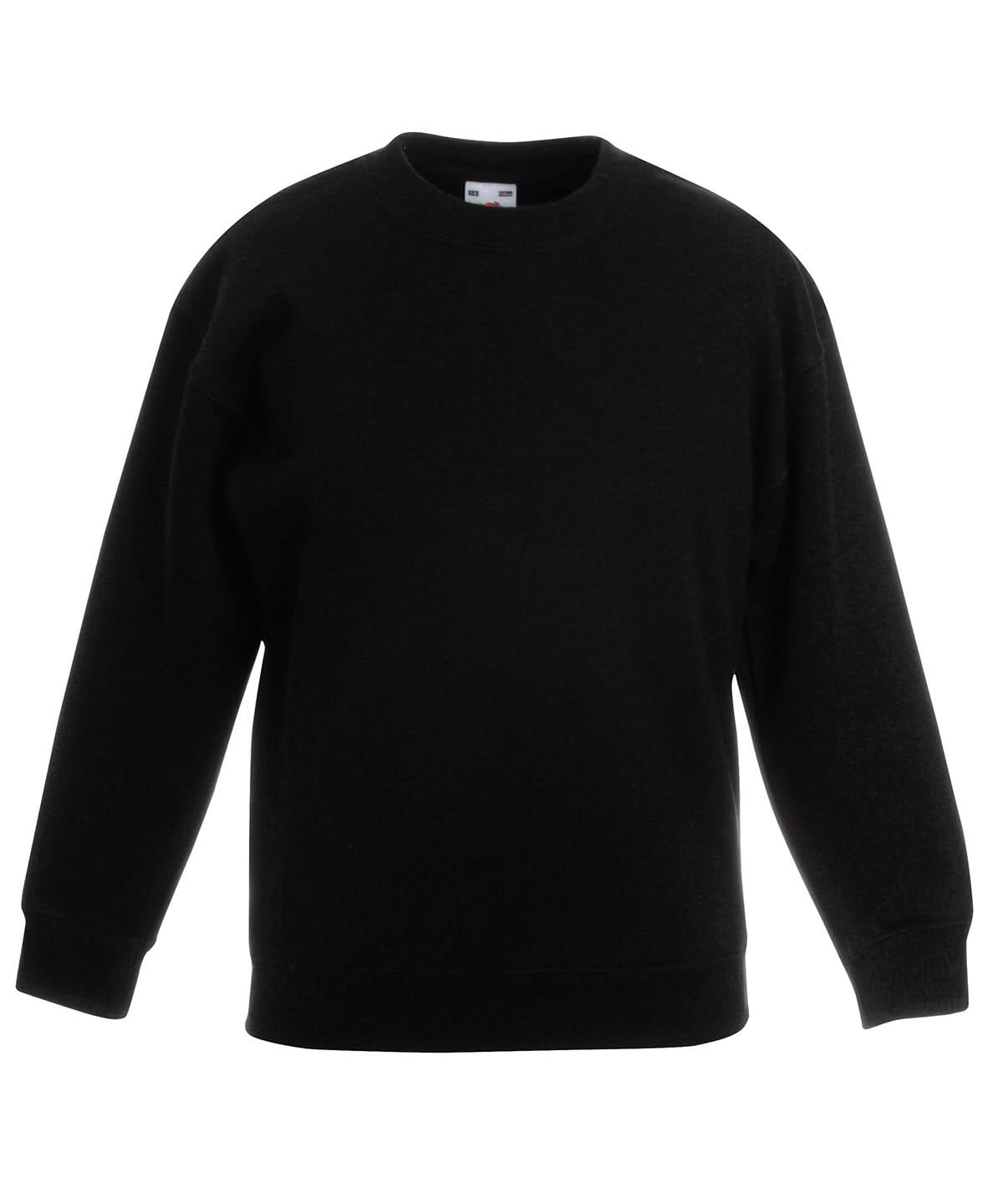 Kids Classic Set In Sweatshirt SS201 - Black - Customisable Sweatshirts