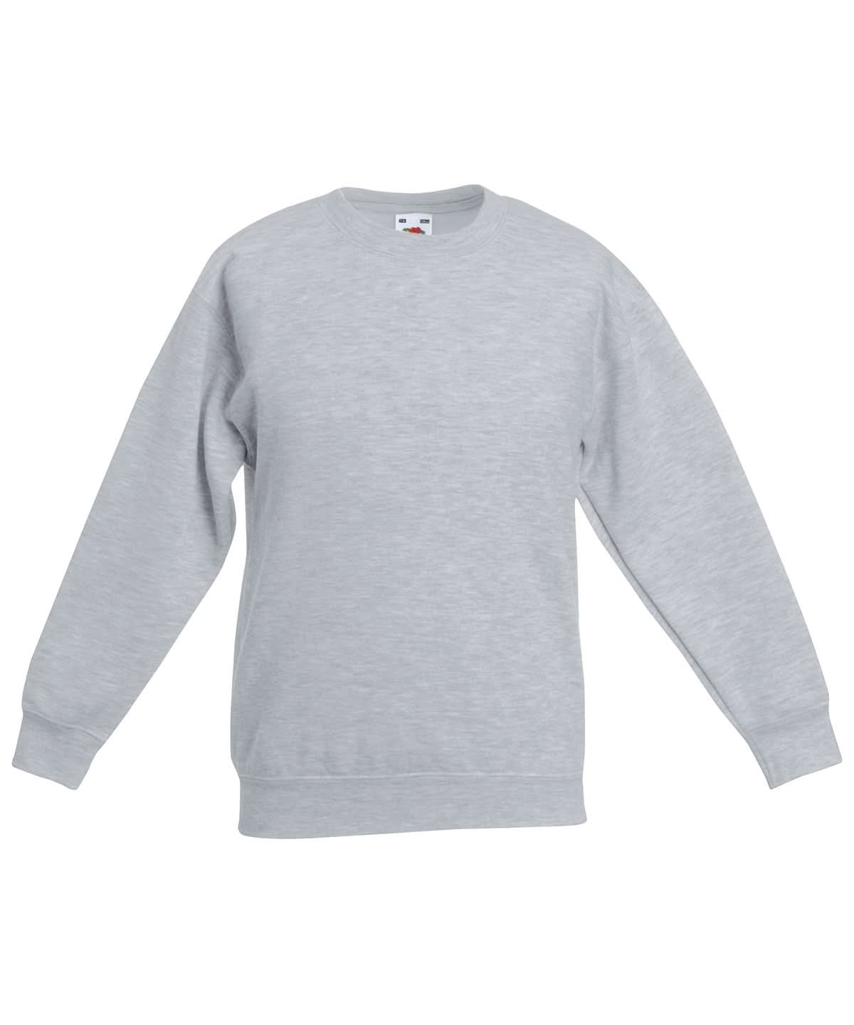 Kids Classic Set In Sweatshirt SS201 - Heather Grey - Customisable Sweatshirts