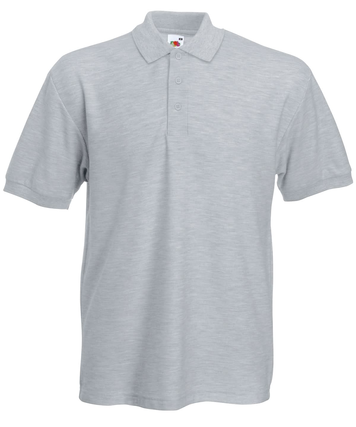 Heavyweight 6535 Polo SS204 - Heather Grey* - Customisable Polos