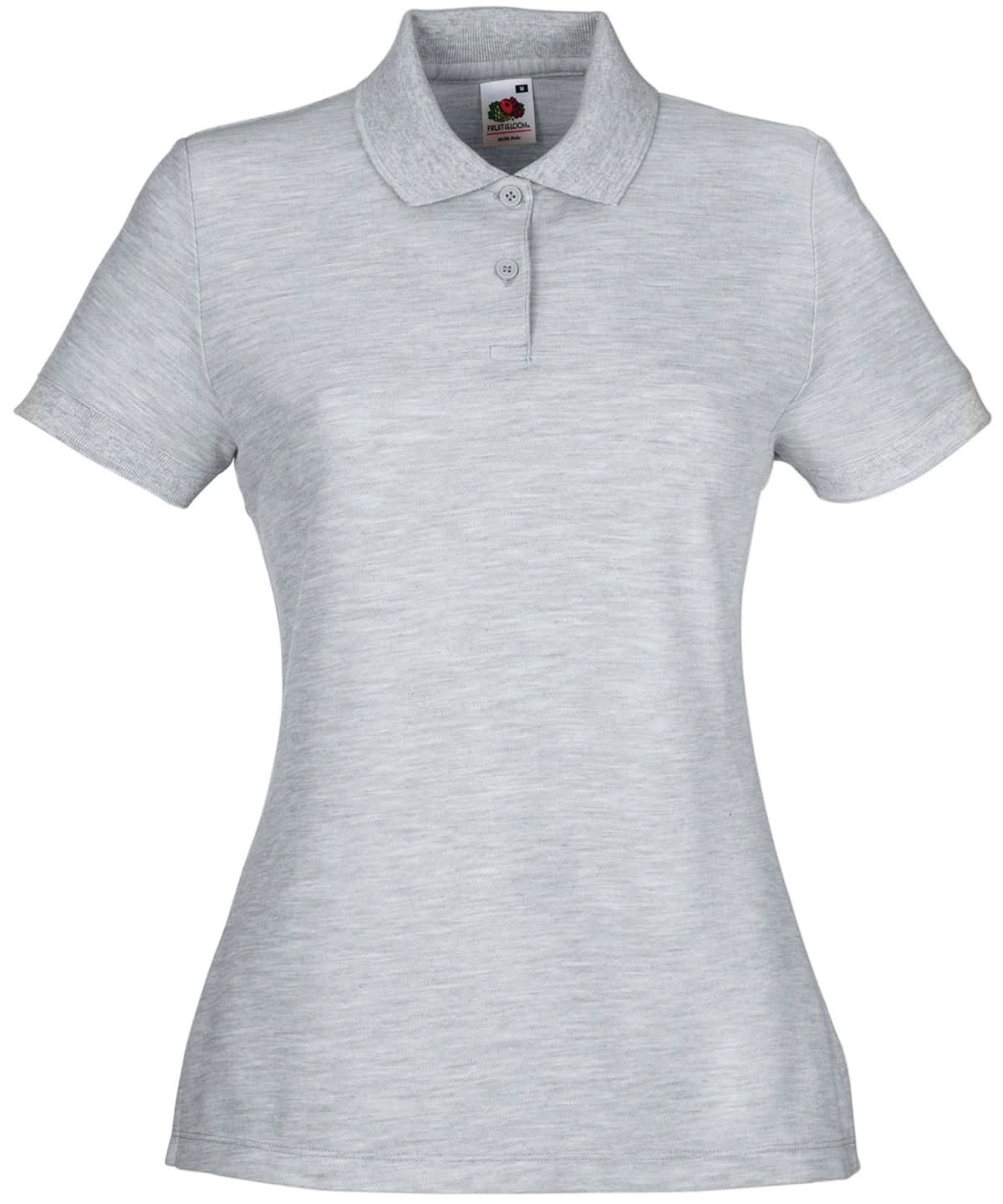 WomenS 6535 Polo SS212 - Heather Grey - Customisable Polos