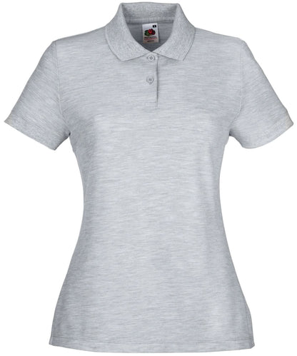 WomenS 6535 Polo SS212 - Heather Grey - Customisable Polos