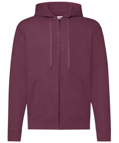 Classic 8020 Hooded Sweatshirt jacket SS222 - Burgundy - Customisable Jacket