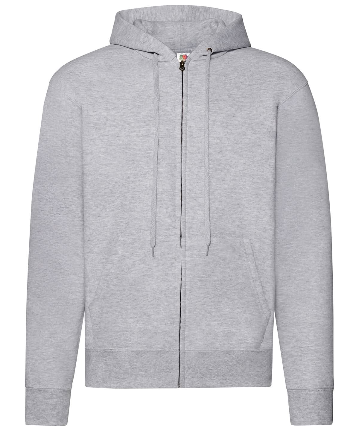 Classic 8020 Hooded Sweatshirt jacket SS222 - Heather Grey - Customisable Jacket