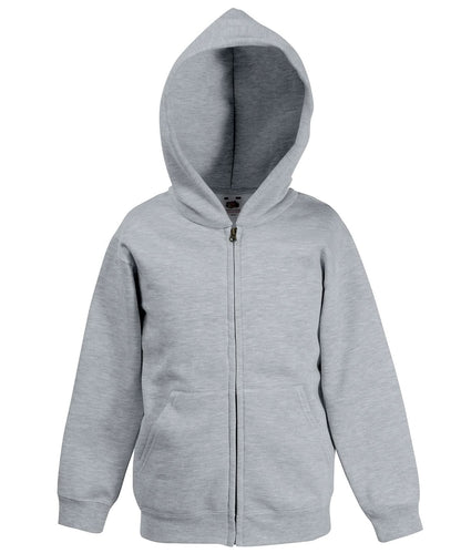 Kids Classic Hooded Sweatshirt Jacket SS225 - Heather Grey - Customisable Jacket