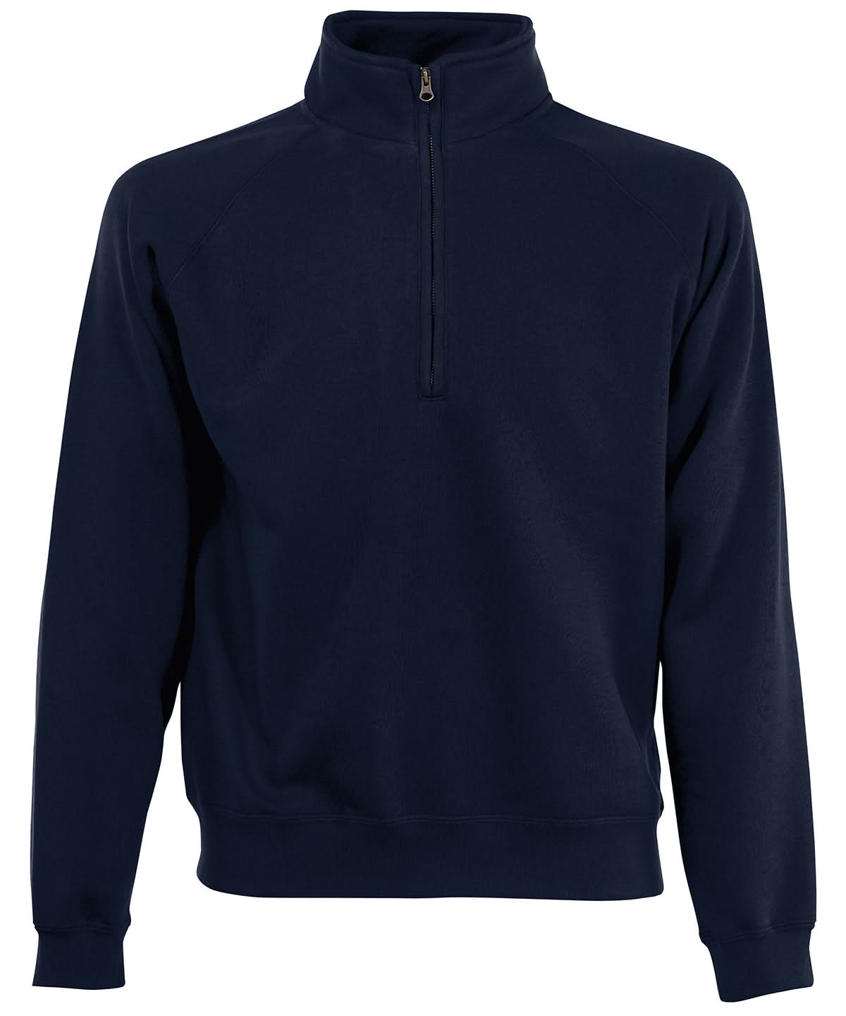 Classic 8020 Zip Neck Sweatshirt SS230 - Deep Navy - Customisable Sweatshirts