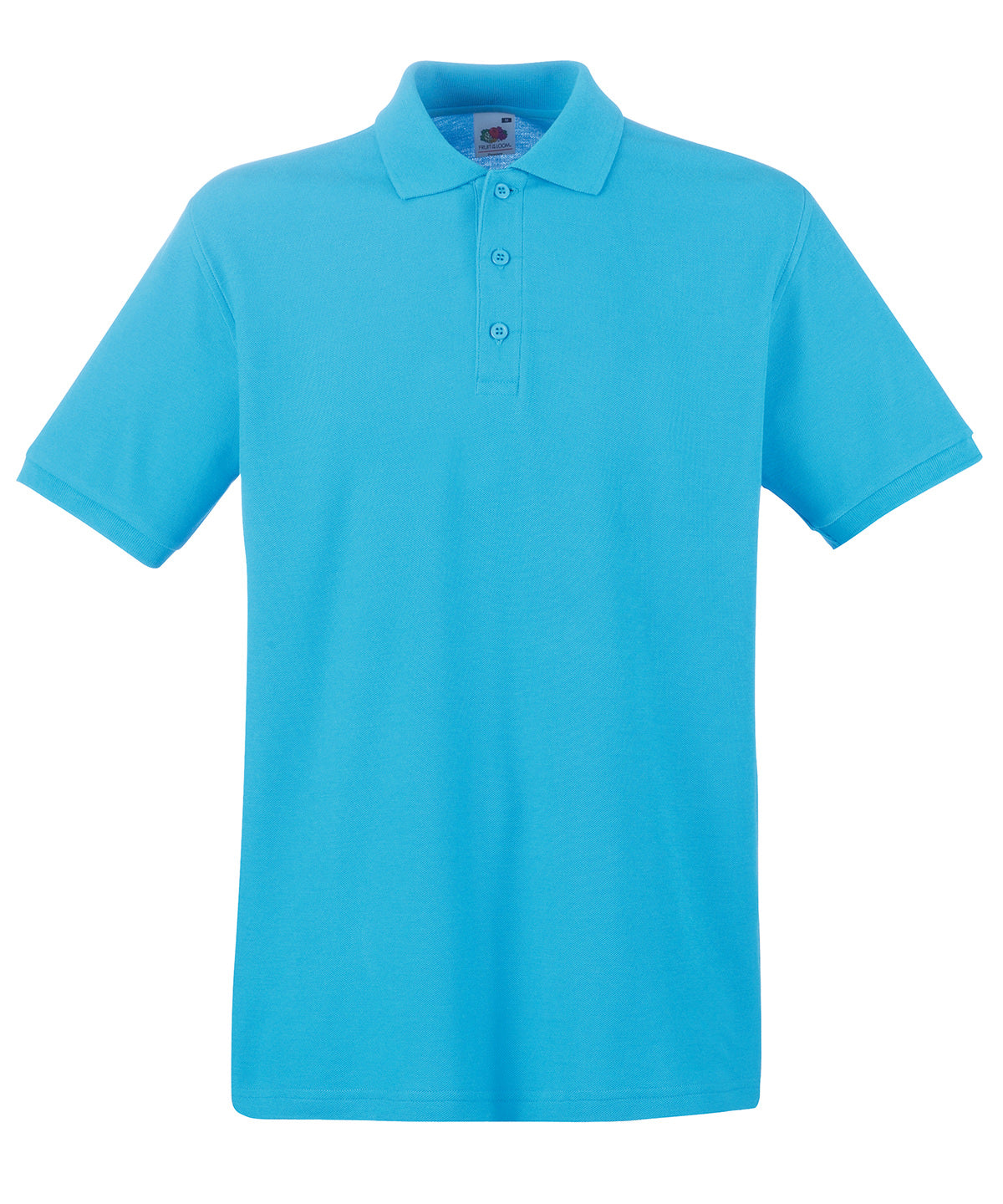 Premium polo - SS255 - Azure Blue - Customisable Polos