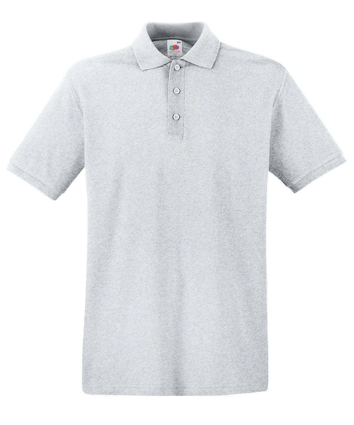 Premium polo - SS255 - Heather Grey - Customisable Polos