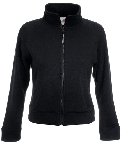 WomenS Premium 7030 Sweatshirt Jacket SS310 - Black - Customisable Jacket