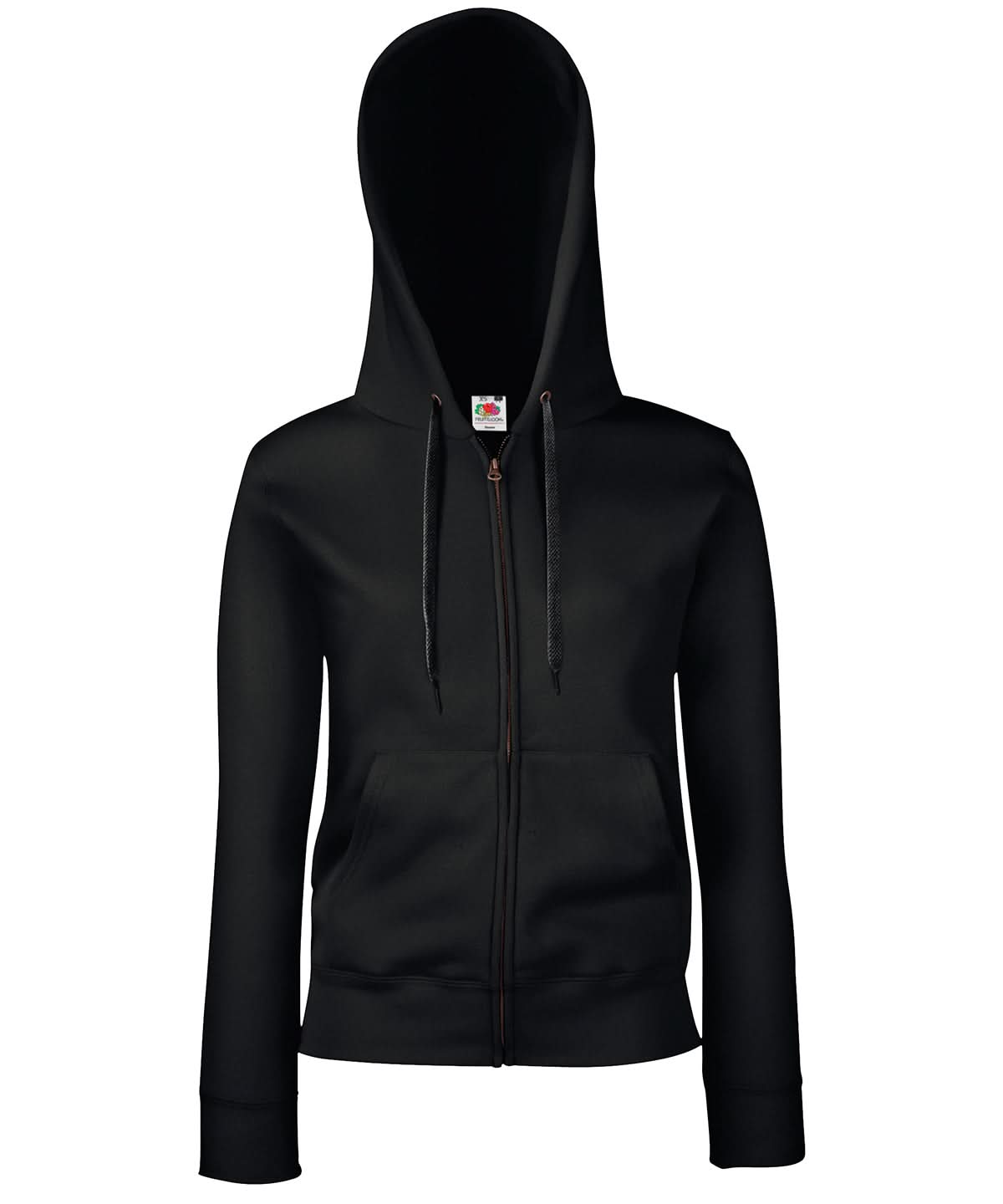WomenS Premium 7030 Hooded Sweatshirt Jacket SS312 - Black - Customisable Jacket