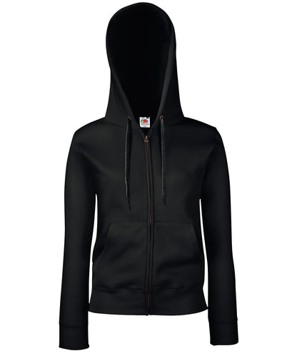 WomenS Premium 7030 Hooded Sweatshirt Jacket SS312 - Black - Customisable Jacket