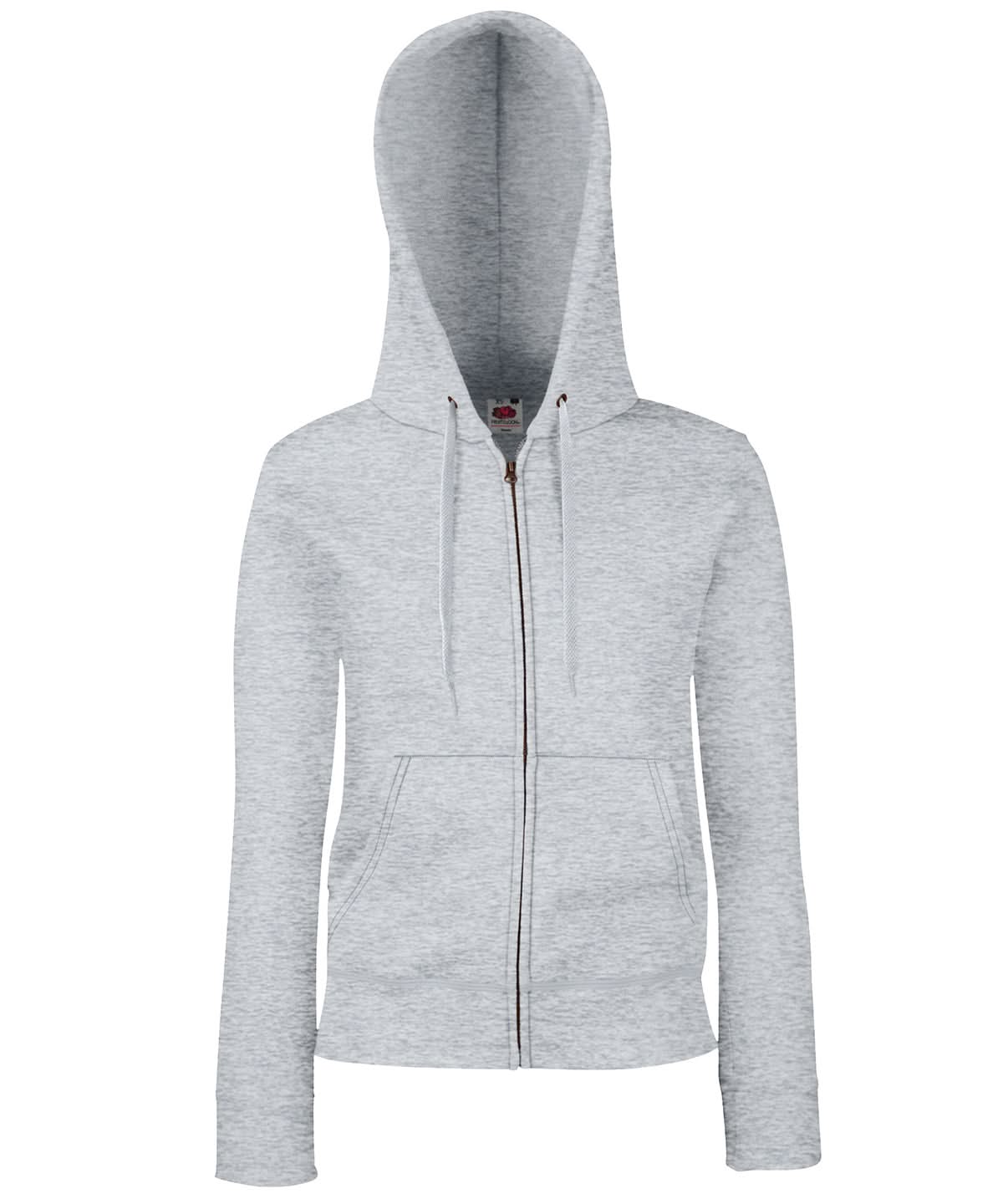 WomenS Premium 7030 Hooded Sweatshirt Jacket SS312 - Heather Grey - Customisable Jacket