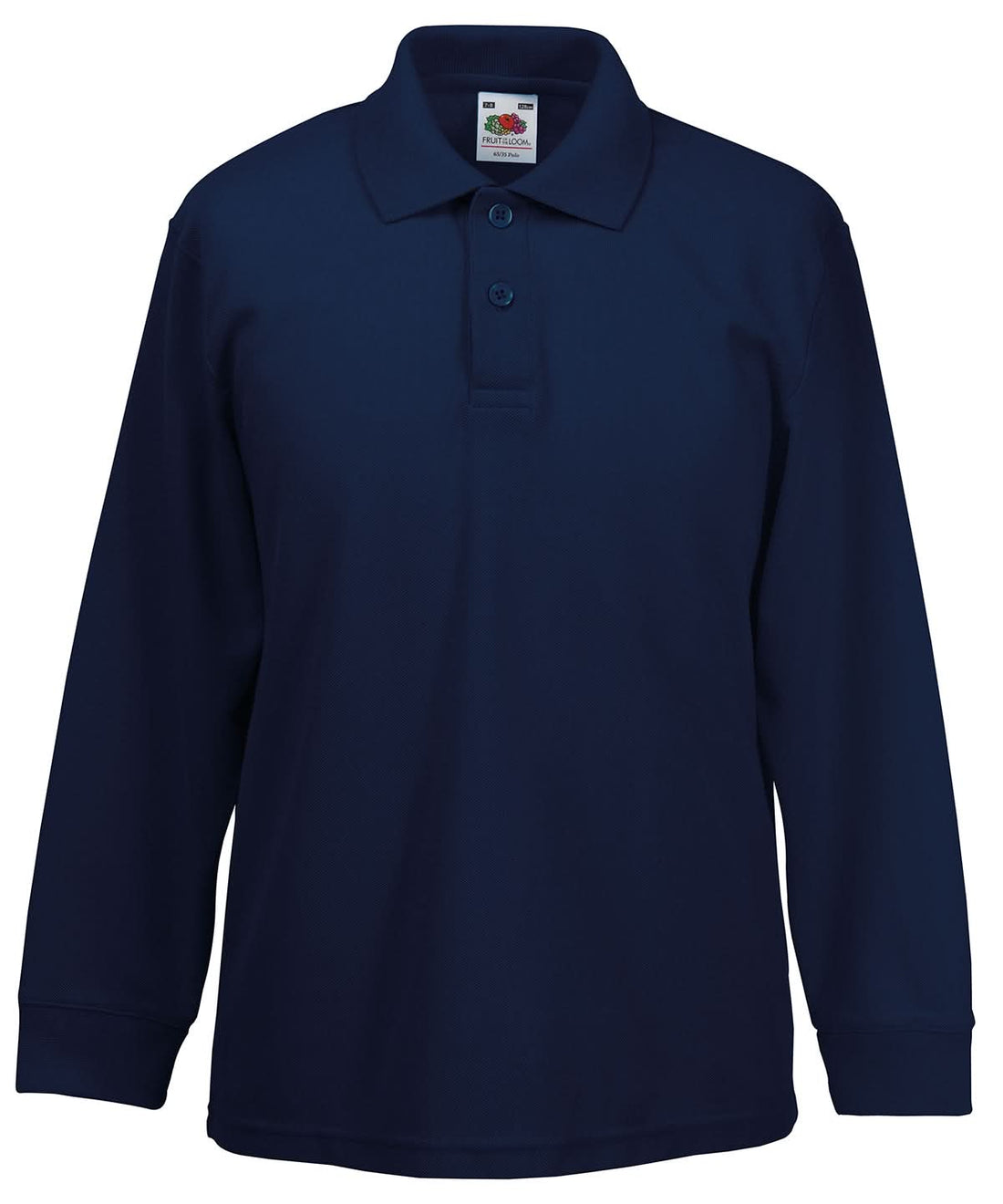 Kids Long Sleeve 6535 Polo SS320 - Deep Navy - Customisable Polos