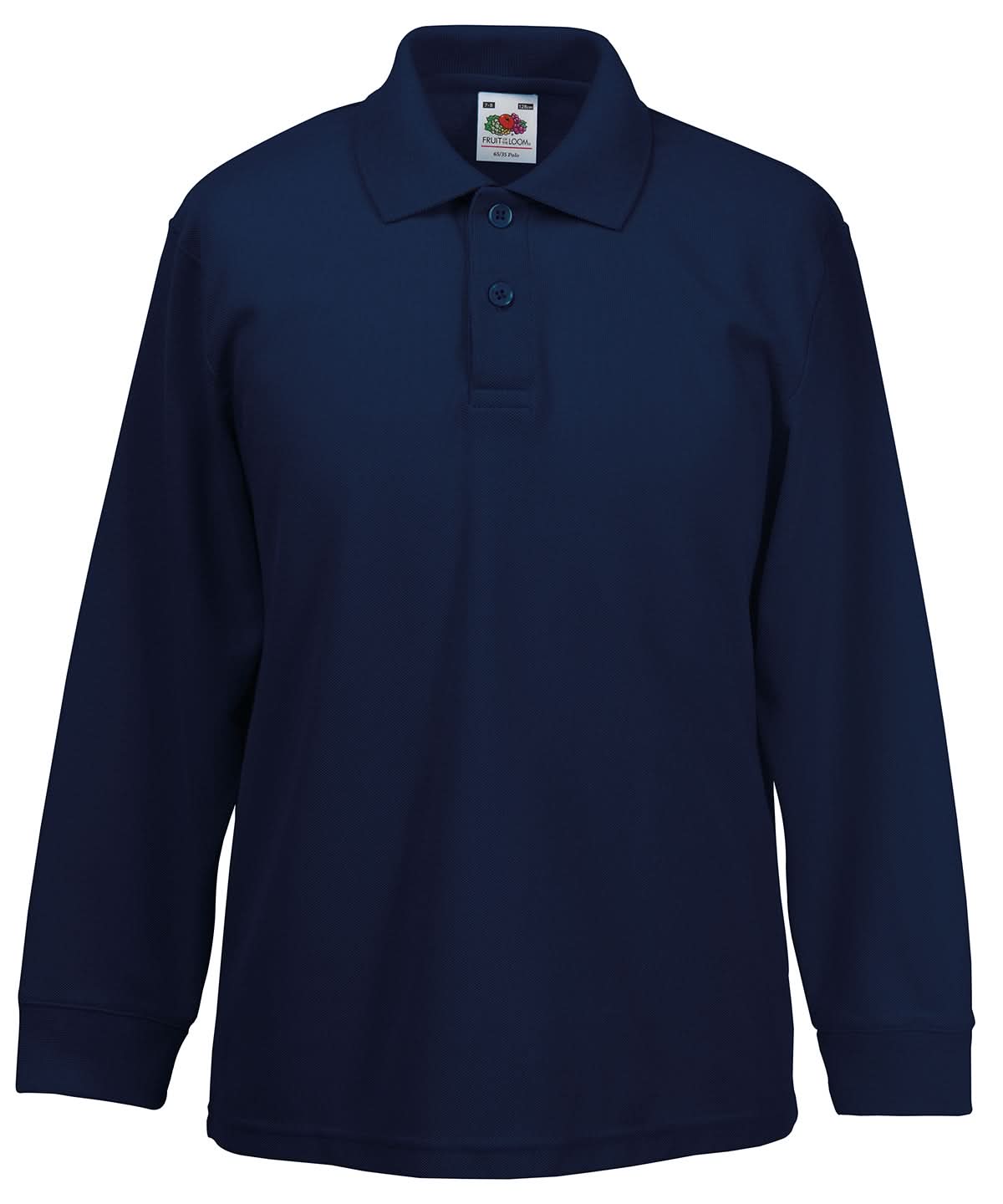 Kids Long Sleeve 6535 Polo SS320 - Deep Navy - Customisable Polos