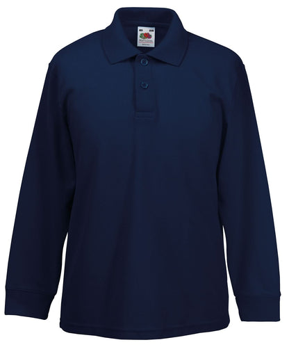 Kids Long Sleeve 6535 Polo SS320 - Deep Navy - Customisable Polos