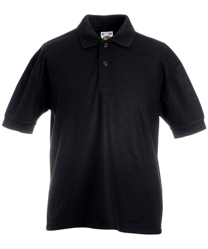 Kids 6535 Piqu Polo SS417 - Black - Customisable Polos
