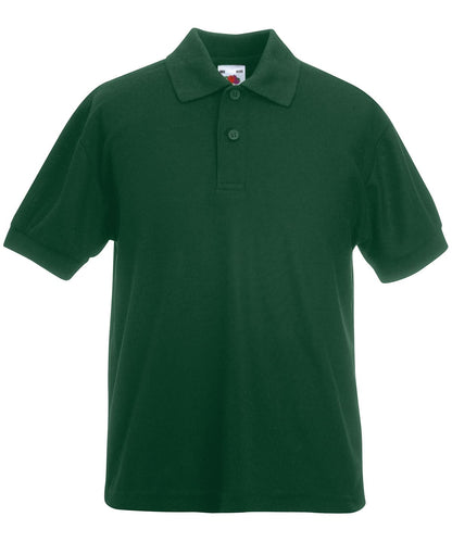 Kids 6535 Piqu Polo SS417 - Bottle Green - Customisable Polos