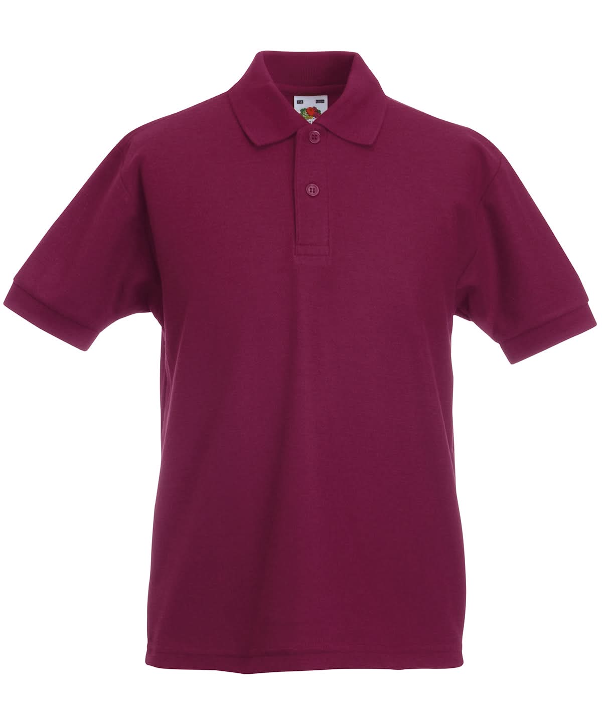 Kids 6535 Piqu Polo SS417 - Burgundy - Customisable Polos