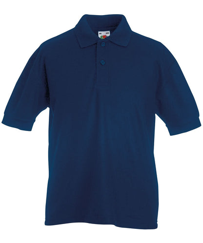 Kids 6535 Piqu Polo SS417 - Navy - Customisable Polos
