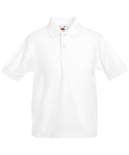 Kids 6535 Piqu Polo SS417 - White - Customisable Polos