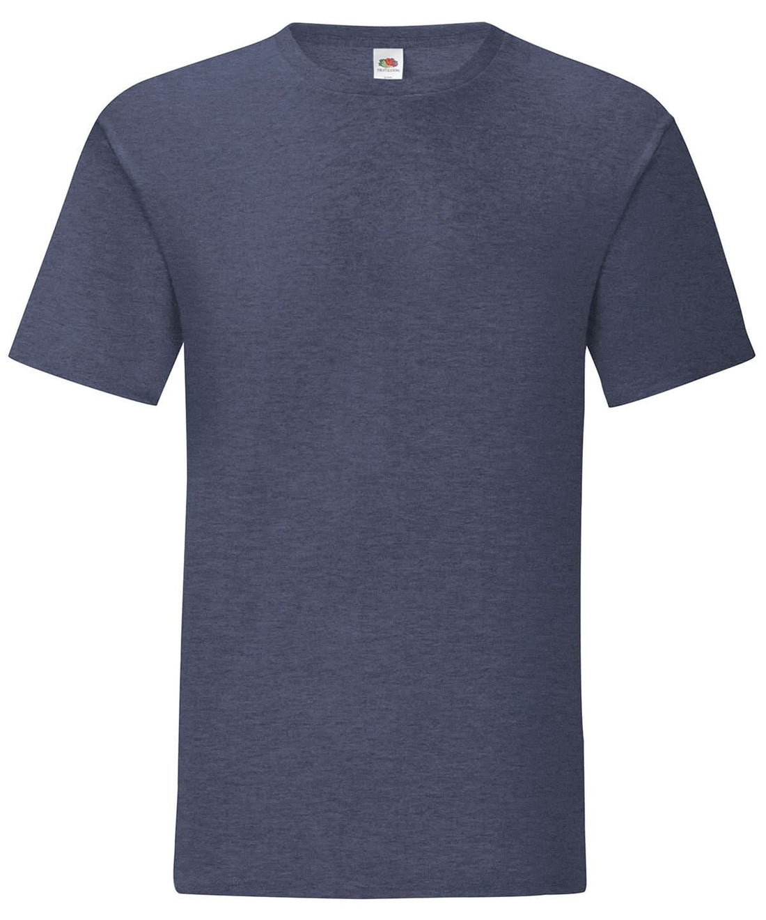 Heather Navy Iconic 150 T SS430 - Heather Navy - Customisable T-Shirt