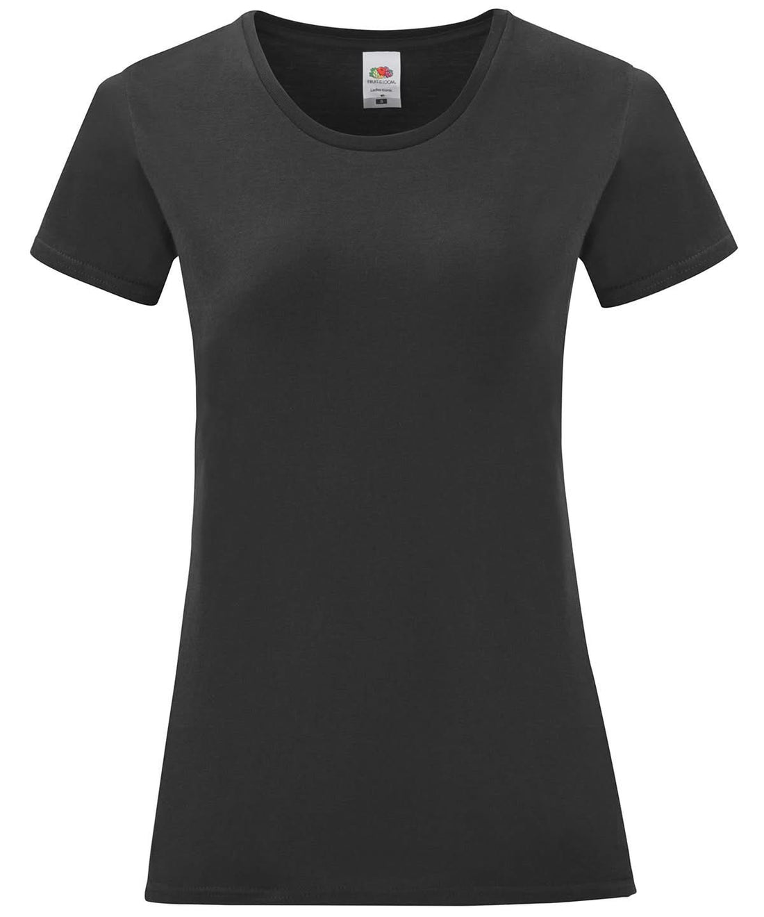 Womens Iconic T SS432 - Black S - Customisable T-Shirt