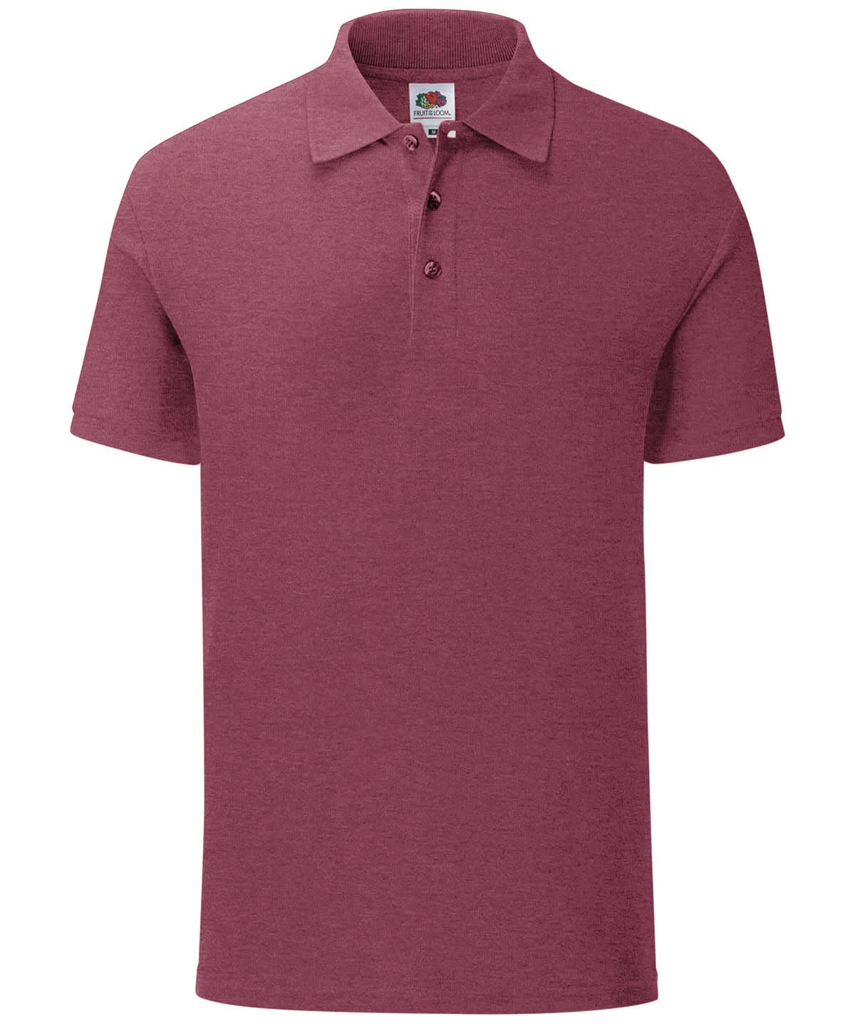 Iconic Polo SS440 - Heather Burgundy - Customisable Polos