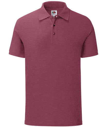 Iconic Polo SS440 - Heather Burgundy - Customisable Polos