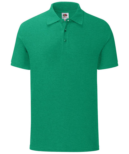 Iconic Polo SS440 - Heather Green 2XL - Customisable Polos