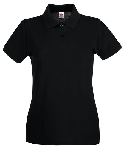 Ladies Premium Polo Shirt SS505 - Black - Customisable Polos