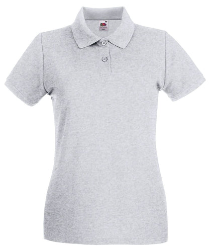 Ladies Premium Polo Shirt SS505 - Heather Grey - Customisable Polos